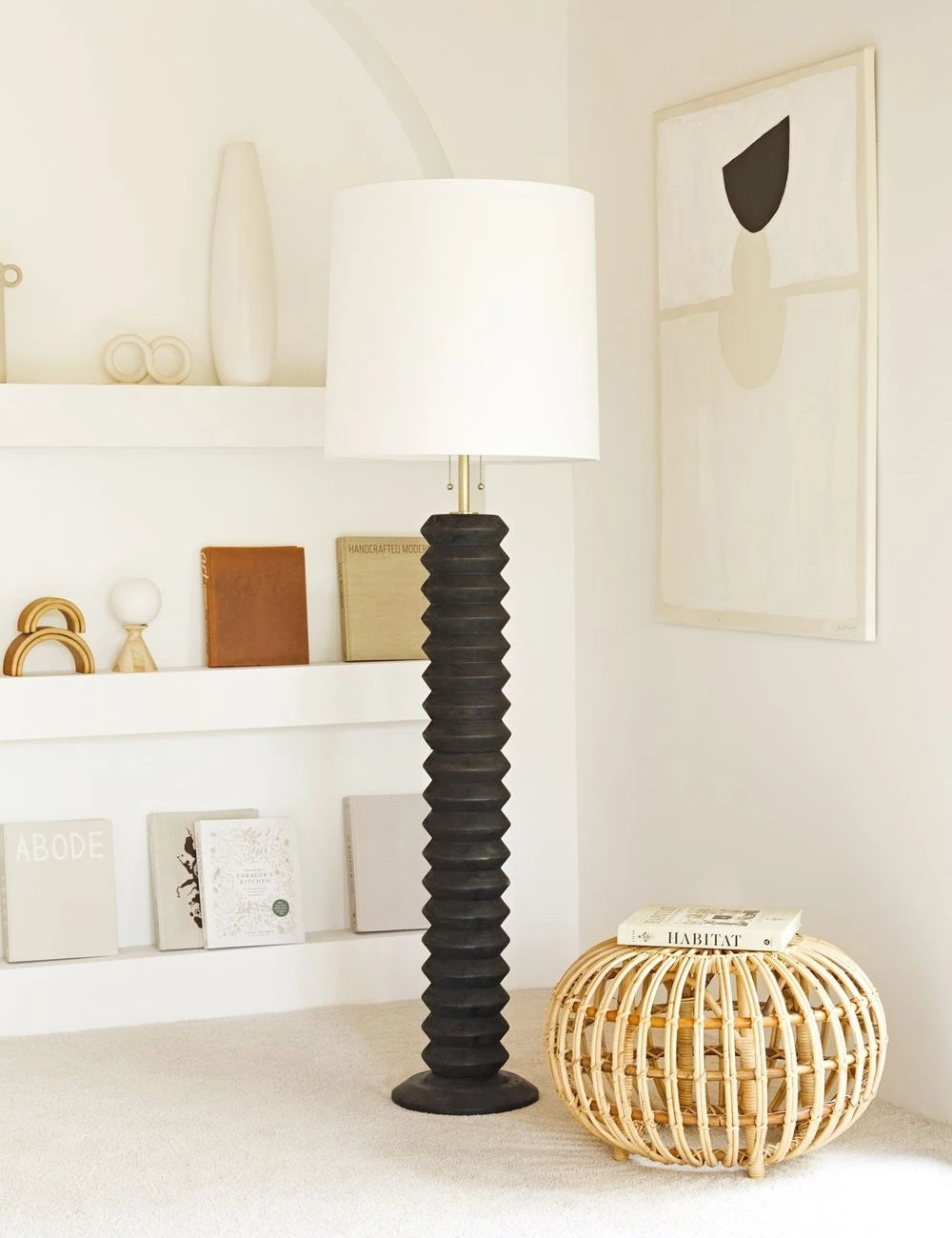 Accordion Floor Lamp By Regina Andrew, Ebony 4 Accordion Floor Lamp By Regina Andrew, Ebony - Image 2