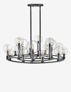 Hennig Ring Chandelier 8 Hennig Ring Chandelier -Luminous Living 30529bk