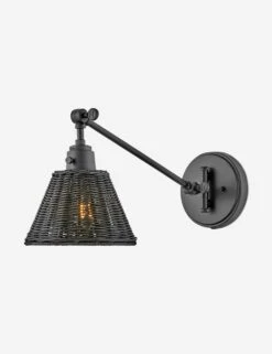 Lennon Plug-In Task Sconce -Luminous Living 3690bk bkt