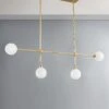 Helia Linear Chandelier 1 Helia Linear Chandelier -Luminous Living 4804 AGB 002