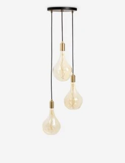 Triple Pendant Light With Voronoi II By Tala -Luminous Living CP BLK SET TRI BP 02 4