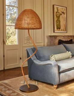 Senara Floor Lamp -Luminous Living Lulu and Georgia 15b LivingRoomIIIAngleII 6829 LIFESTYLE Site Crop LIFESTYLE