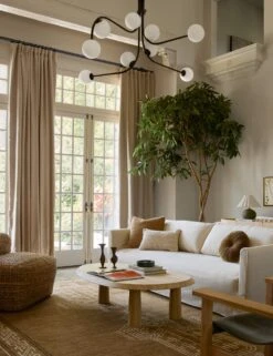 Damon Chandelier -Luminous Living Lulu and Georgia LivingRoomIIIDamonchandelier Bronze Site Crop Lifestyle 2