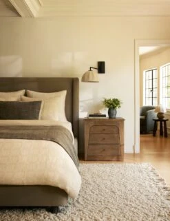 Sello Swing Arm Sconce By DISC Interiors -Luminous Living Lulu and Georiga 4e BedroomISideTableVignette 3402 Site Crop LIFESTYLE