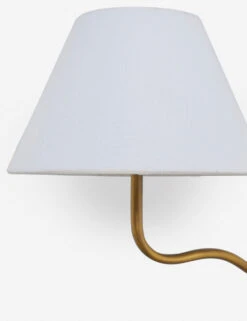 Magdalene Double Sconce -Luminous Living MagdaleneDoubleSconceBrass WhiteShade 0020