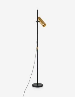Quinn Floor Lamp By Colin King X Troy Lighting -Luminous Living PFL9665 PBR SBK 001