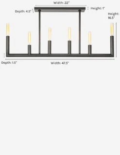 Wolfe Linear Chandelier By Regina Andrew By Regina Andrew 11 Wolfe Linear Chandelier By Regina Andrew By Regina Andrew -Luminous Living regina andrew wolfe linear chandelier oil rubbed bronze