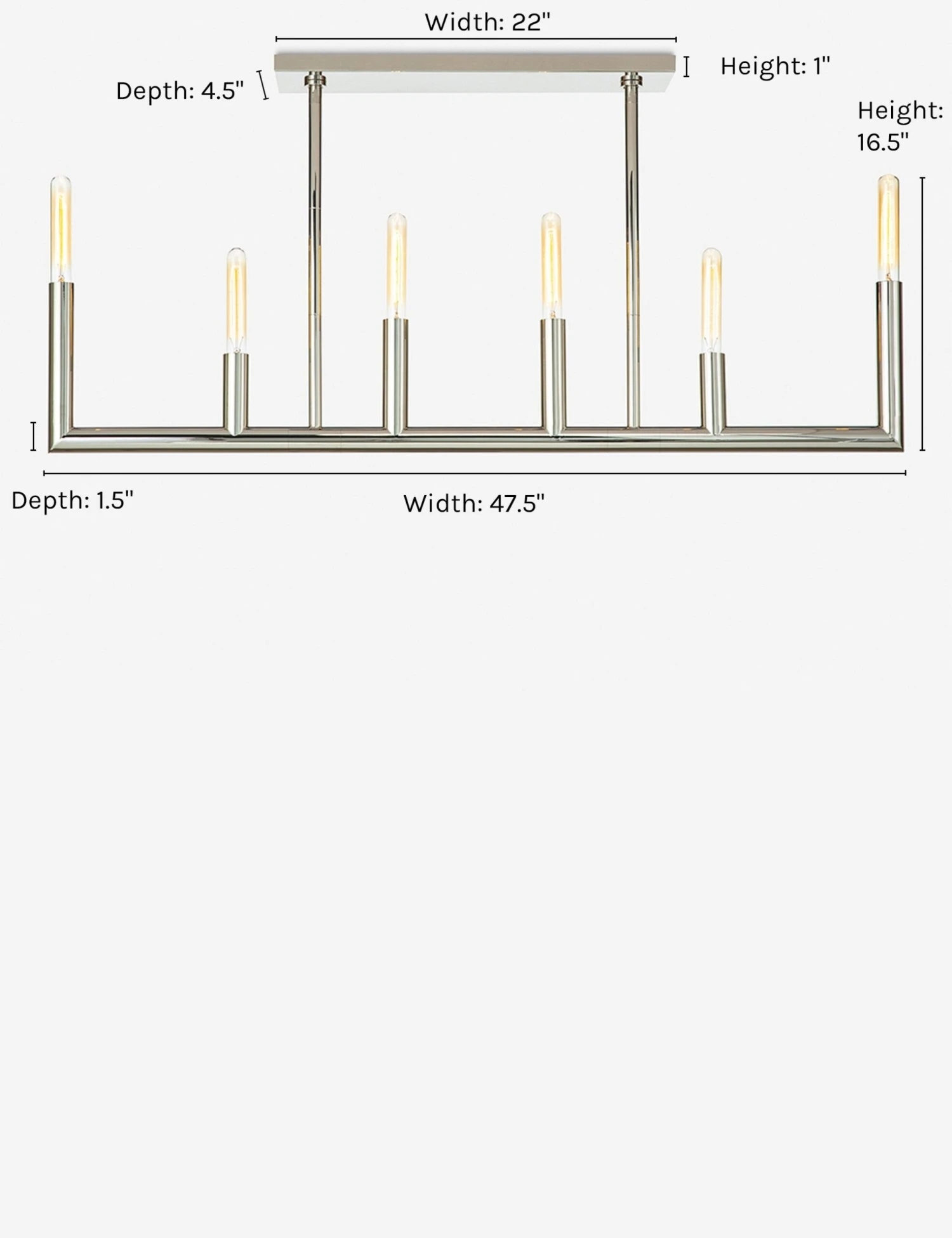 Wolfe Linear Chandelier By Regina Andrew By Regina Andrew 8 Wolfe Linear Chandelier By Regina Andrew By Regina Andrew - Image 6